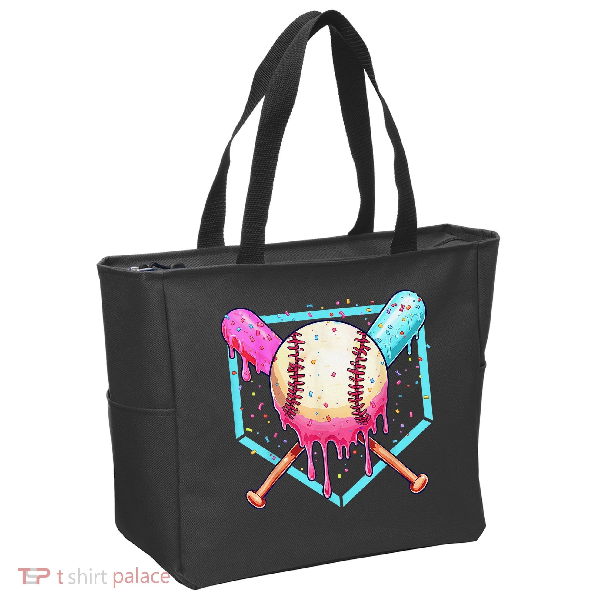 Baseball Cuteping Ice Cream Cute Baseball Season Gift Tote Bag