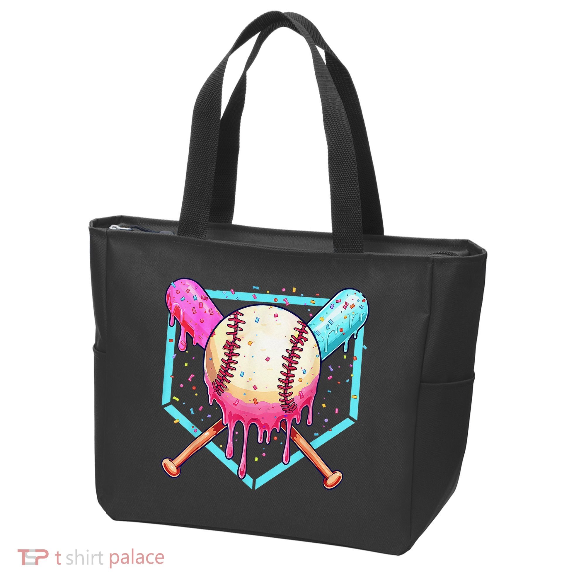Baseball Cuteping Ice Cream Cute Baseball Season Gift Tote Bag
