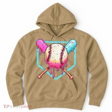 Baseball Cuteping Ice Cream Cute Baseball Season Gift Hoodie
