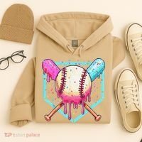 Baseball Cuteping Ice Cream Cute Baseball Season Gift Hoodie thumb 4