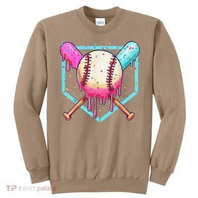 Baseball Cuteping Ice Cream Cute Baseball Season Gift Sweatshirt