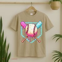 Baseball Cuteping Ice Cream Cute Baseball Season Gift T-Shirt thumb 2