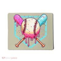 Baseball Cuteping Ice Cream Cute Baseball Season Gift Mousepad thumb 0