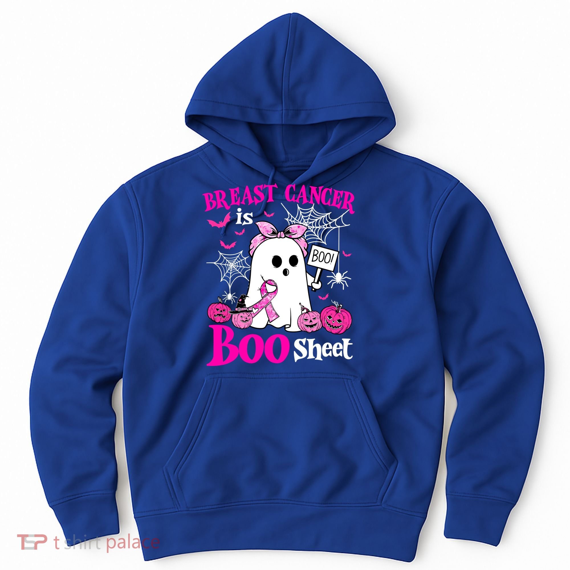 Breast Cancer Is Boo Sheet Halloween Breast Cancer Awareness Hoodie