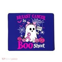 Breast Cancer Is Boo Sheet Halloween Breast Cancer Awareness Mousepad thumb 0