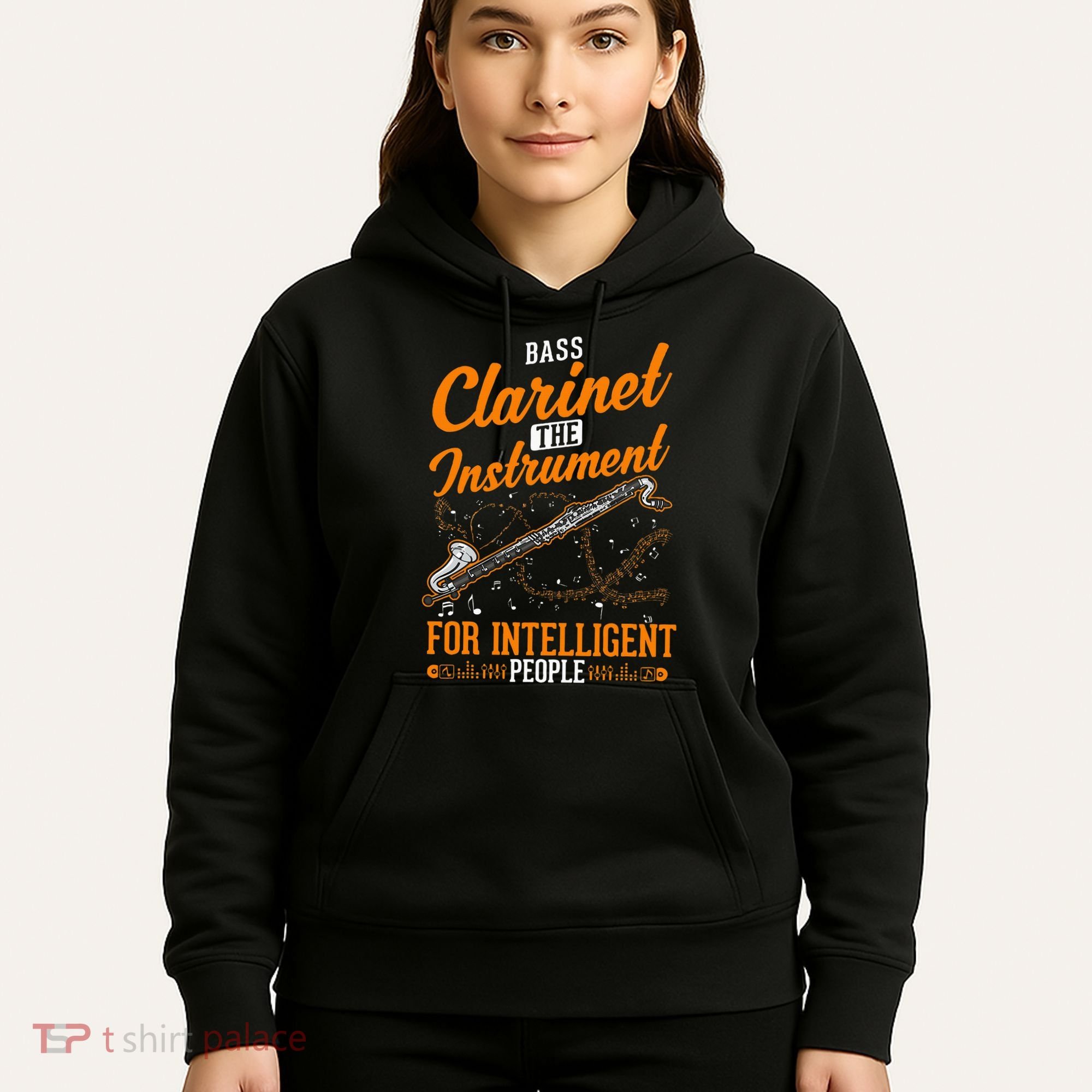 Bass Clarinet Instrument For Intelligent People Hoodie
