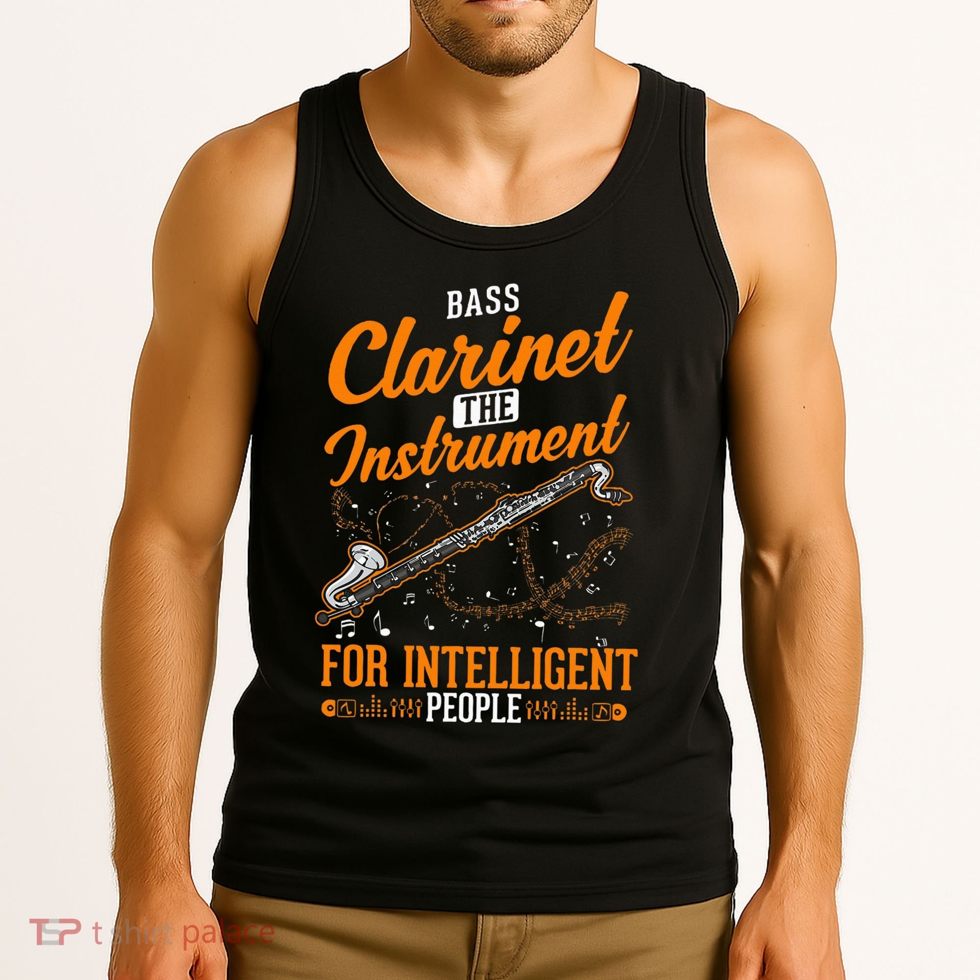 Bass Clarinet Instrument For Intelligent People Tank Top