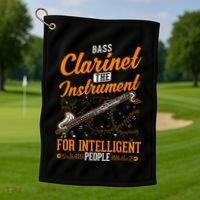 Bass Clarinet Instrument For Intelligent People Golf Towel thumb 1