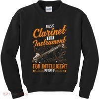 Bass Clarinet Instrument For Intelligent People Kids Sweatshirt thumb 0
