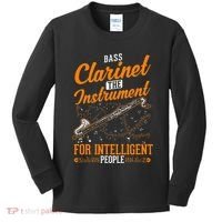 Bass Clarinet Instrument For Intelligent People Kids Long Sleeve Shirt thumb 0