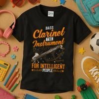 Bass Clarinet Instrument For Intelligent People Kids T-Shirt thumb 3