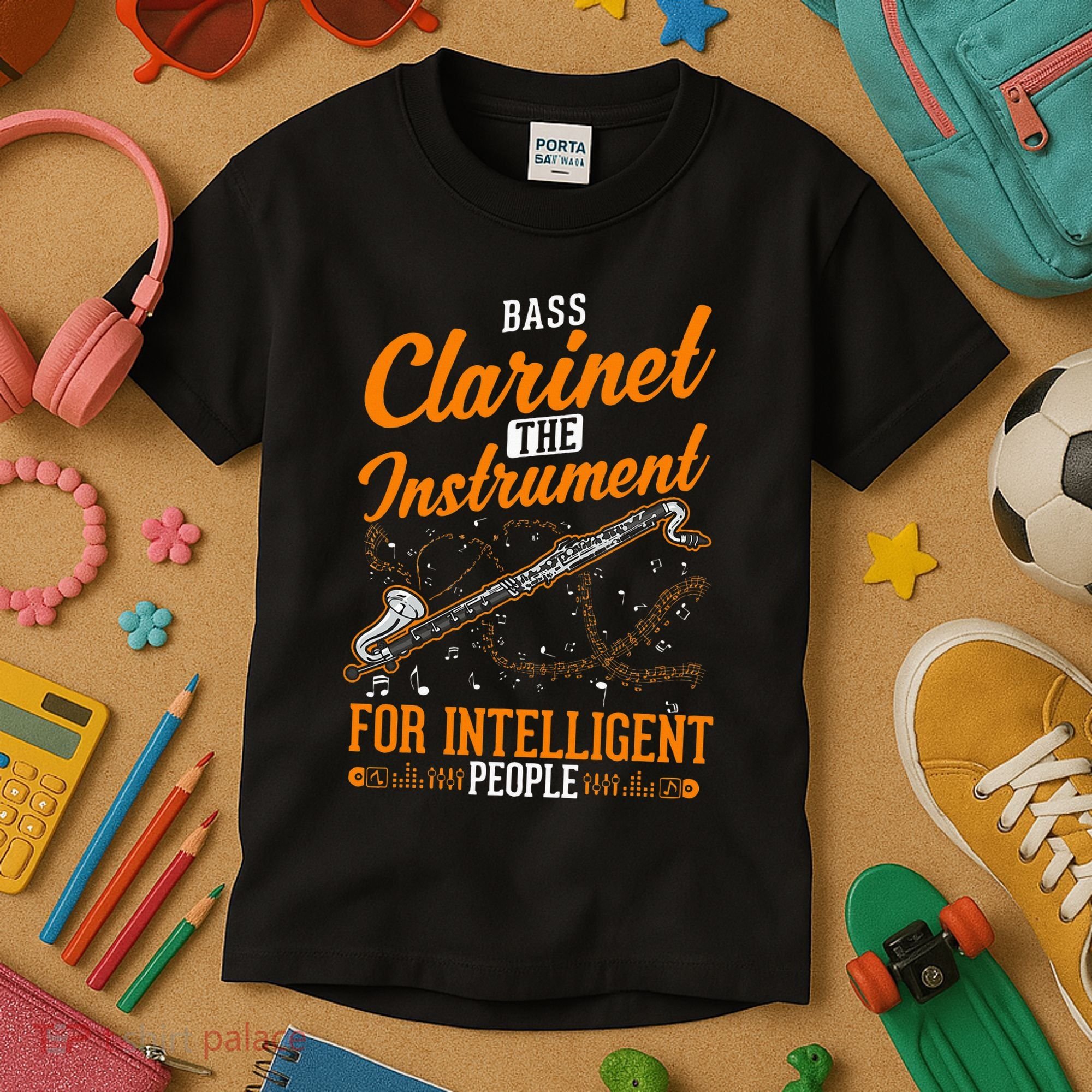 Bass Clarinet Instrument For Intelligent People Kids T-Shirt