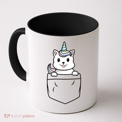 Baby Caticorn In Pocket Coffee Mug