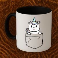 Baby Caticorn In Pocket Coffee Mug thumb 2