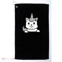 Baby Caticorn In Pocket Golf Towel thumb 0