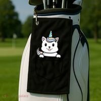 Baby Caticorn In Pocket Golf Towel thumb 2