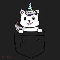 Baby Caticorn In Pocket Golf Towel thumb 3