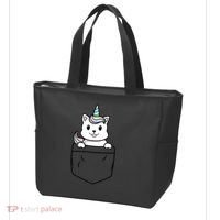 Baby Caticorn In Pocket Tote Bag thumb 3