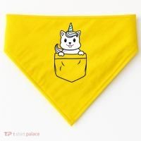 Baby Caticorn In Pocket USA-Made Doggie Bandana thumb 0
