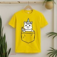 Baby Caticorn In Pocket T-Shirt thumb 2