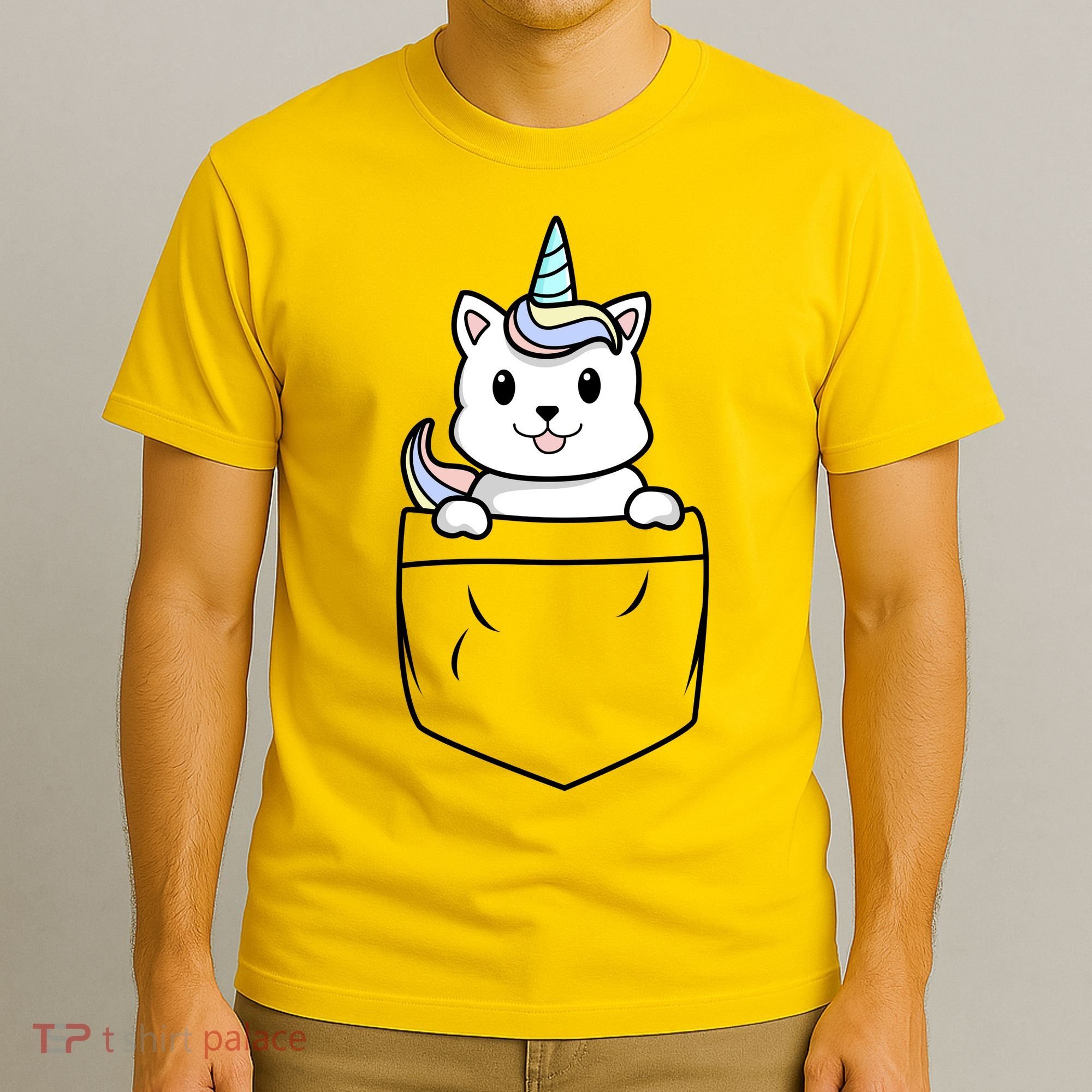 Baby Caticorn In Pocket T-Shirt