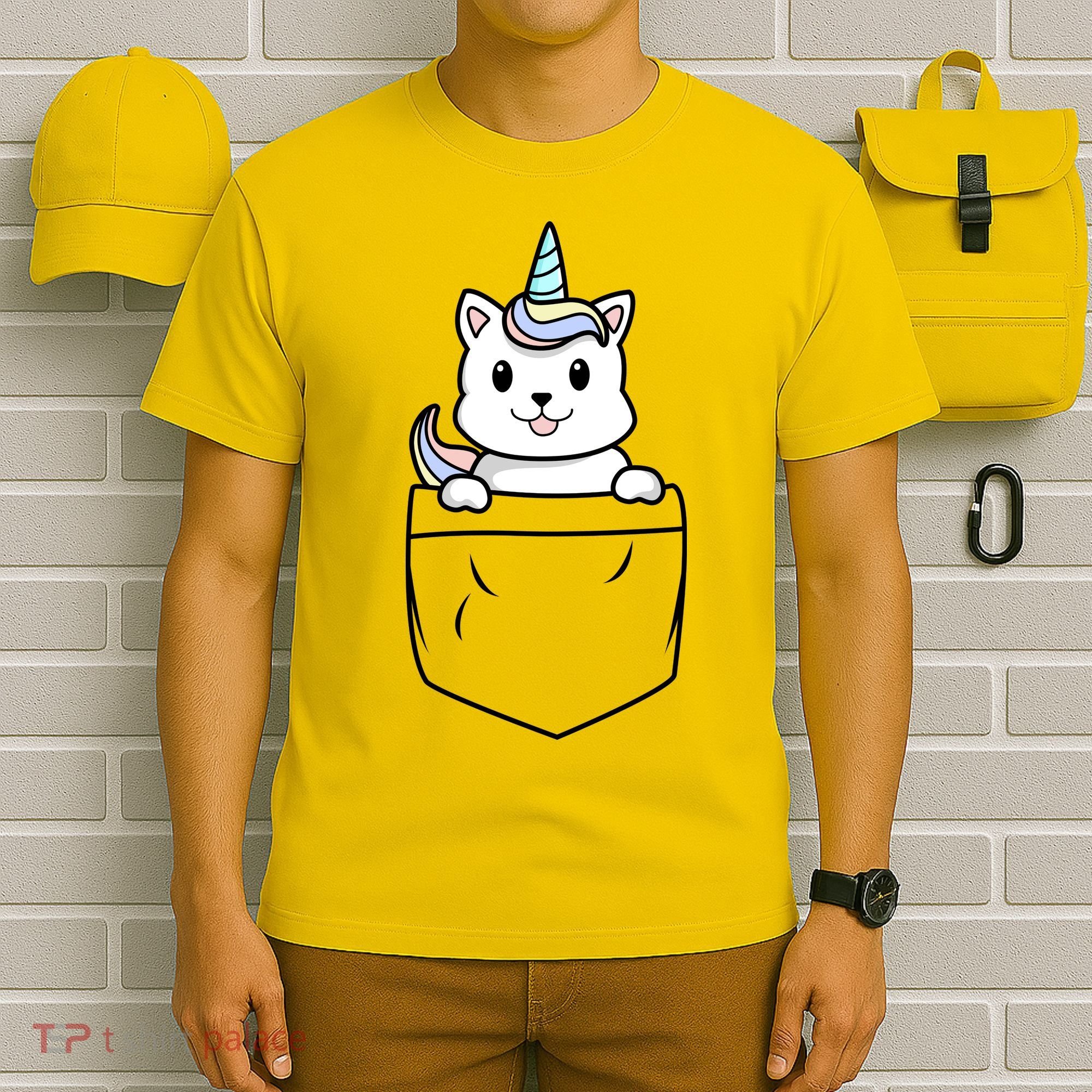 Baby Caticorn In Pocket T-Shirt