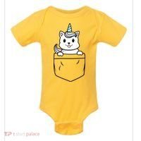 Baby Caticorn In Pocket Baby Bodysuit thumb 0