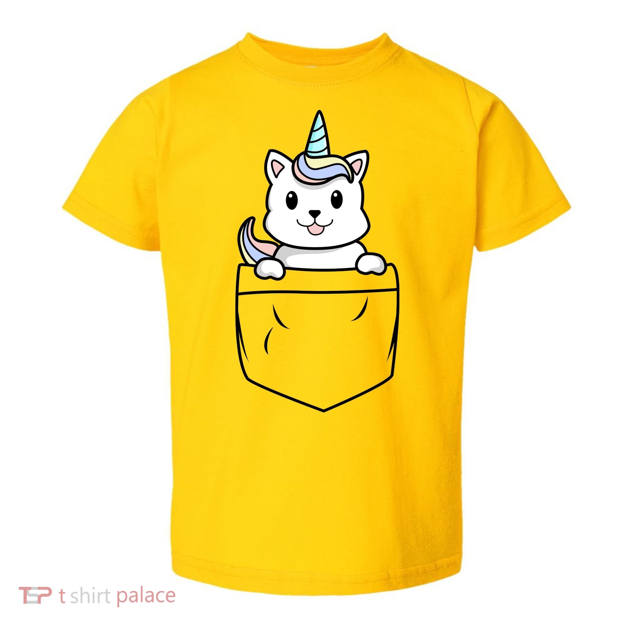 Baby Caticorn In Pocket Toddler T-Shirt