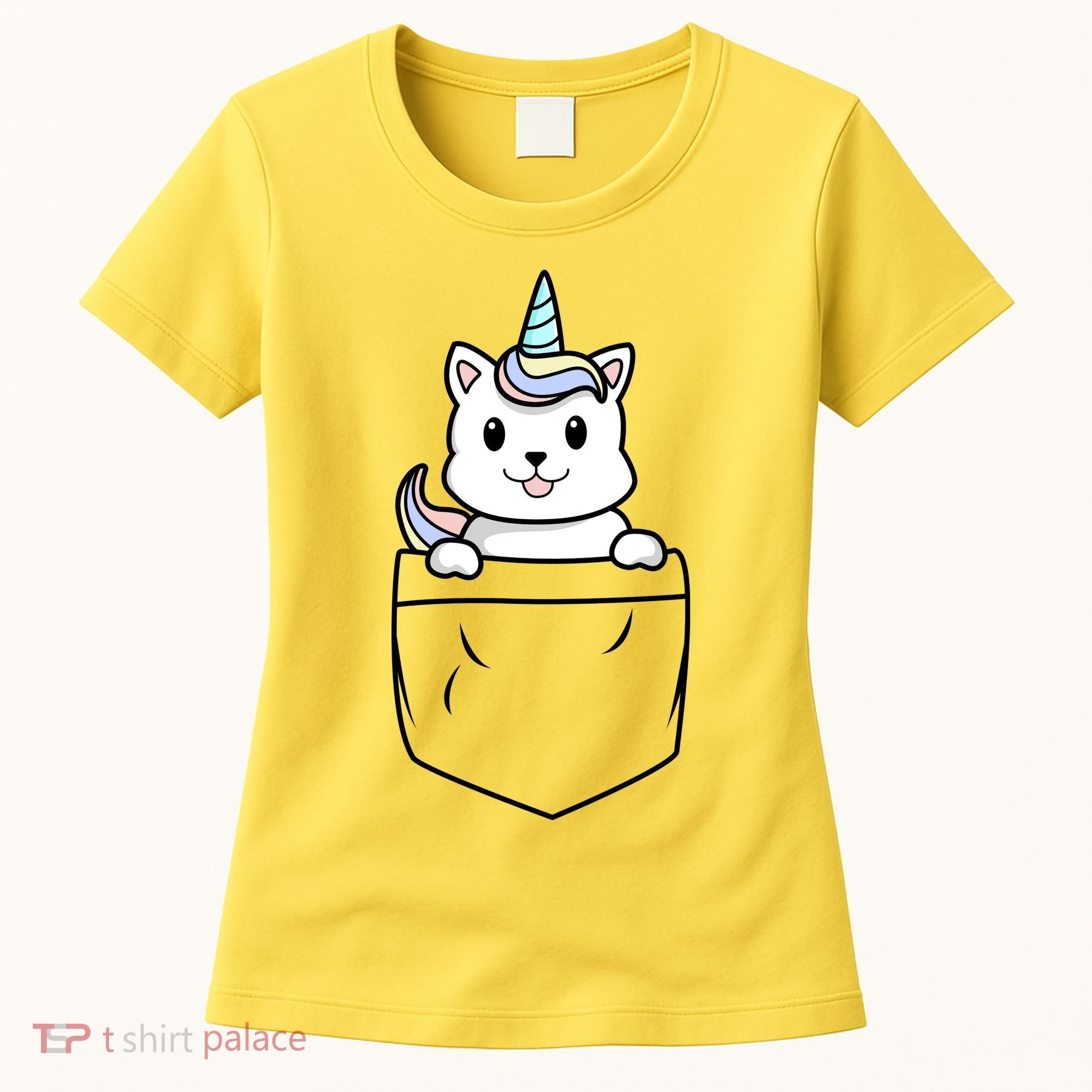 Baby Caticorn In Pocket Women's T-Shirt
