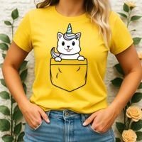 Baby Caticorn In Pocket Women's T-Shirt thumb 2