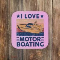 Boat Captain I Love Motorboating Motorboating Coaster thumb 0