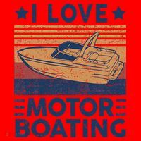 Boat Captain I Love Motorboating Motorboating Santa Hat thumb 1