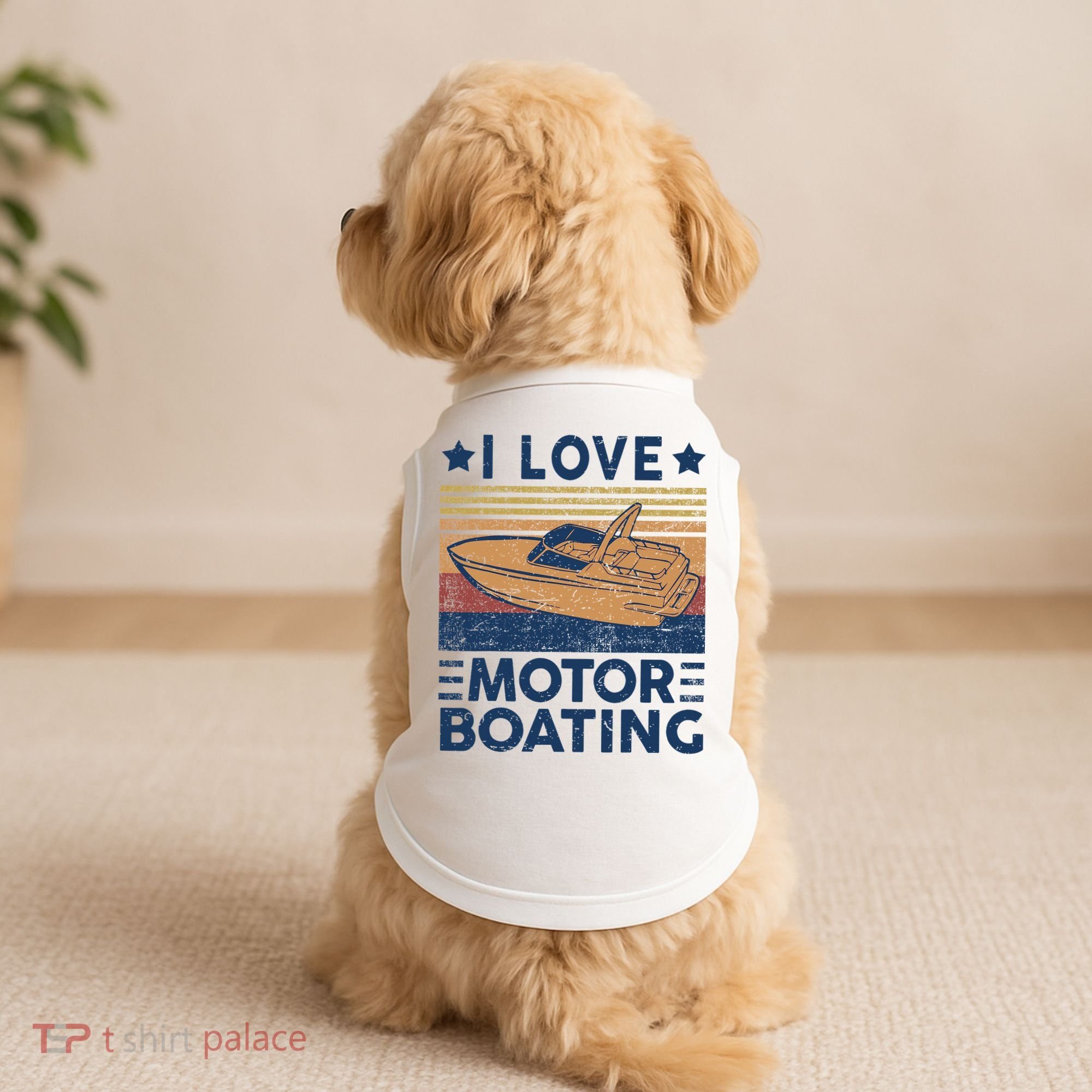 Boat Captain I Love Motorboating Motorboating Doggie Tank