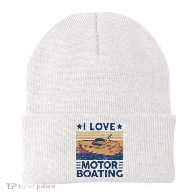 Boat Captain I Love Motorboating Motorboating Beanie