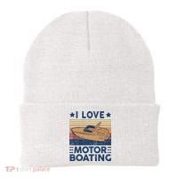 Boat Captain I Love Motorboating Motorboating Beanie thumb 0
