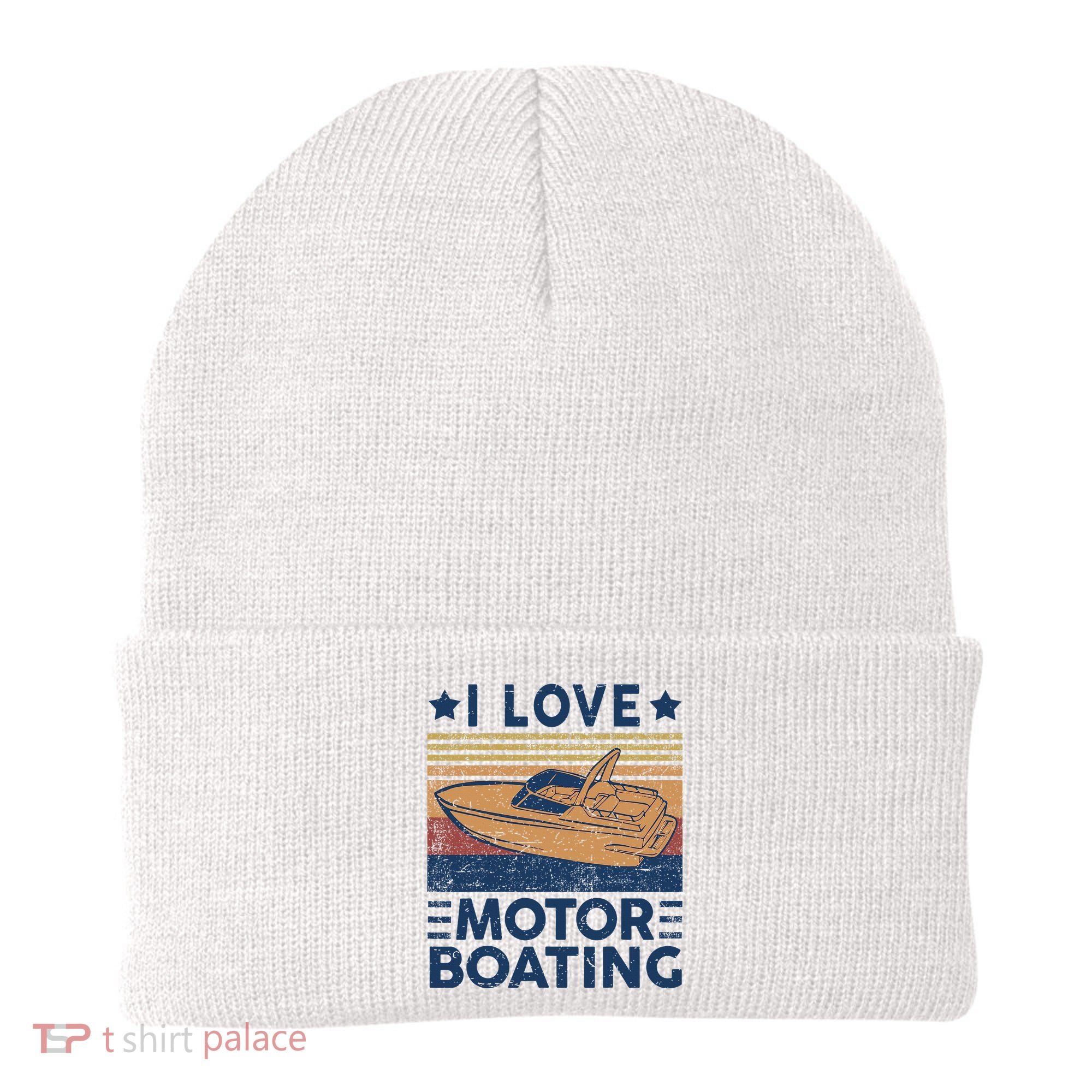 Boat Captain I Love Motorboating Motorboating Beanie