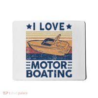 Boat Captain I Love Motorboating Motorboating Mousepad thumb 0