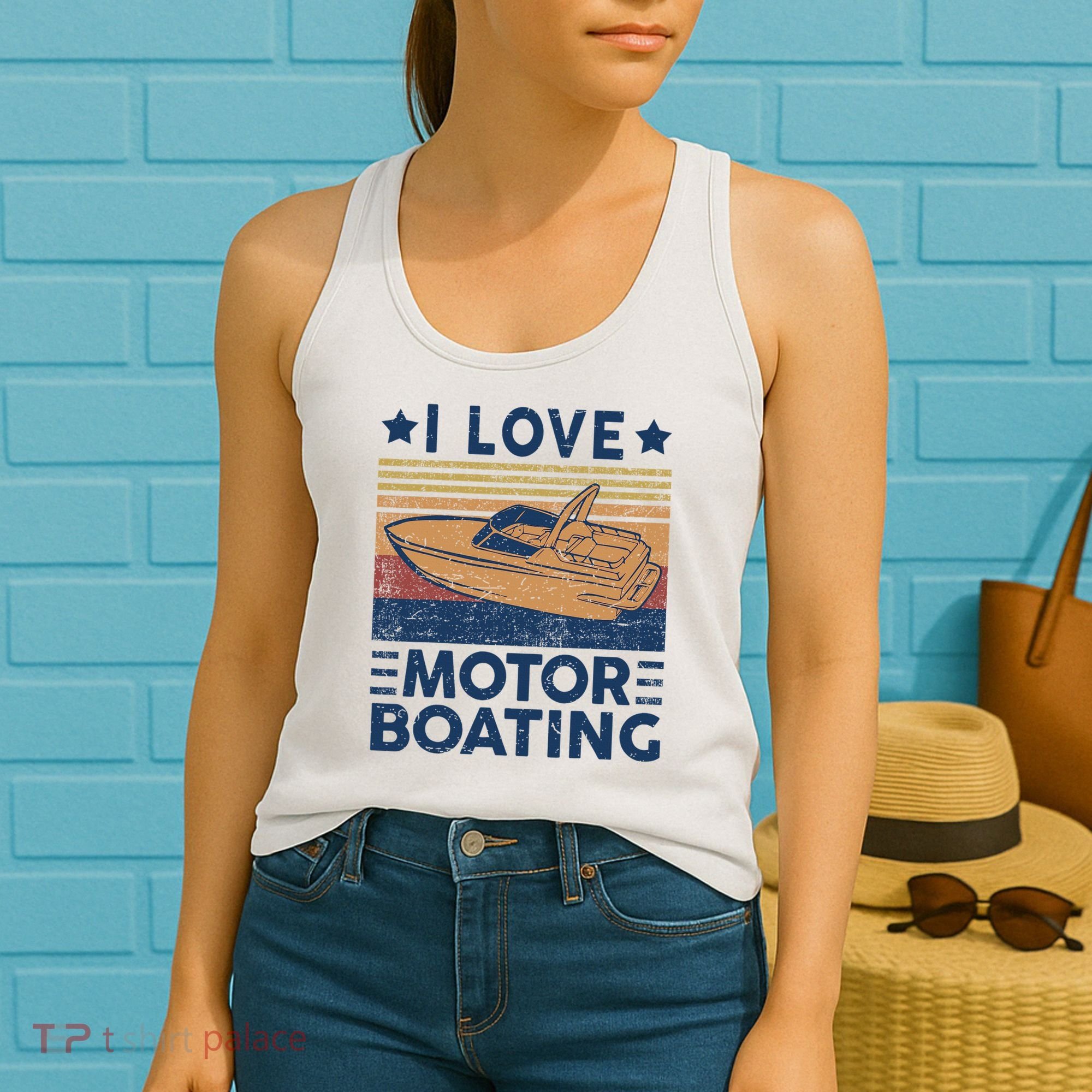 Boat Captain I Love Motorboating Motorboating Women's Tank Top