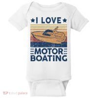 Boat Captain I Love Motorboating Motorboating Baby Bodysuit thumb 0