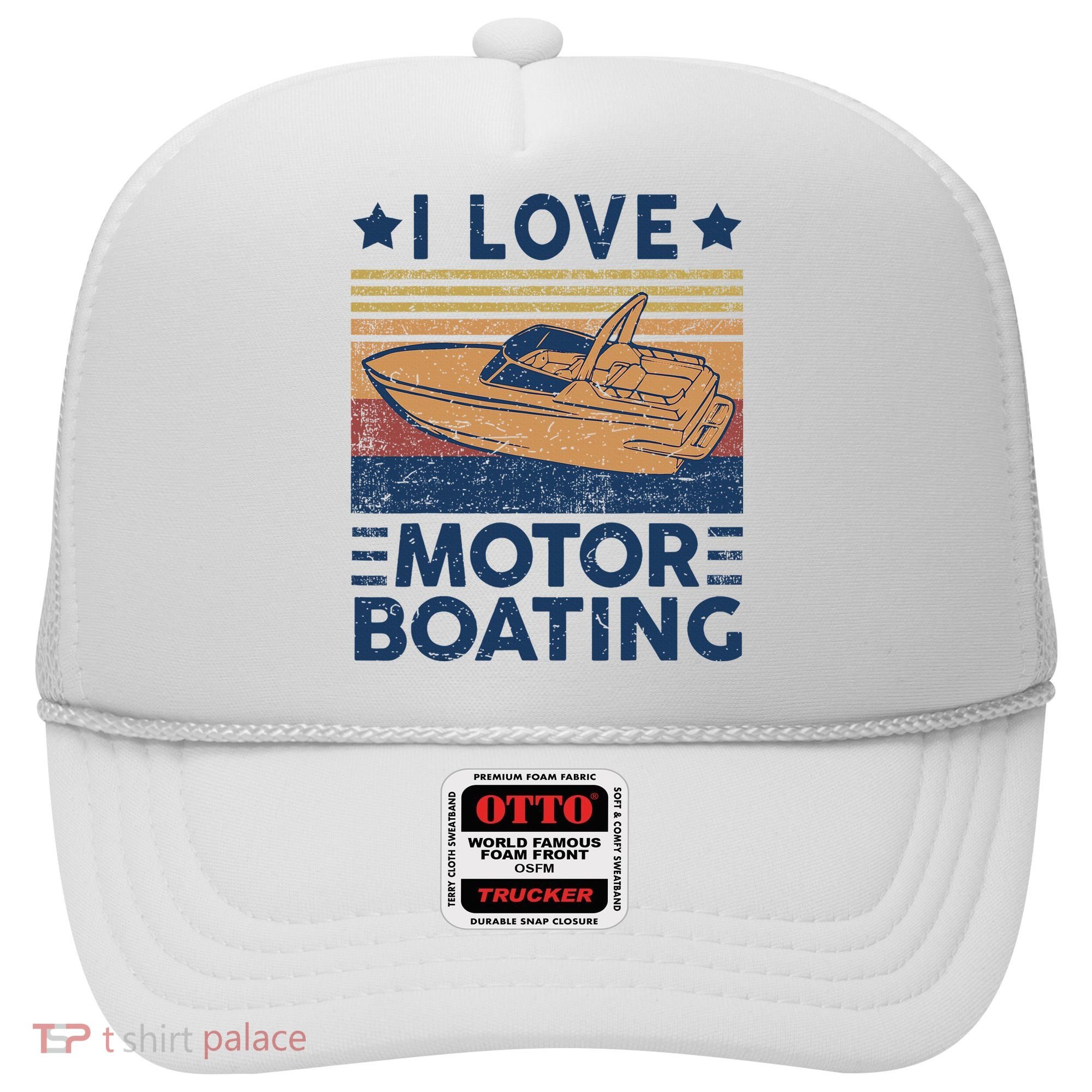 Boat Captain I Love Motorboating Motorboating Hat