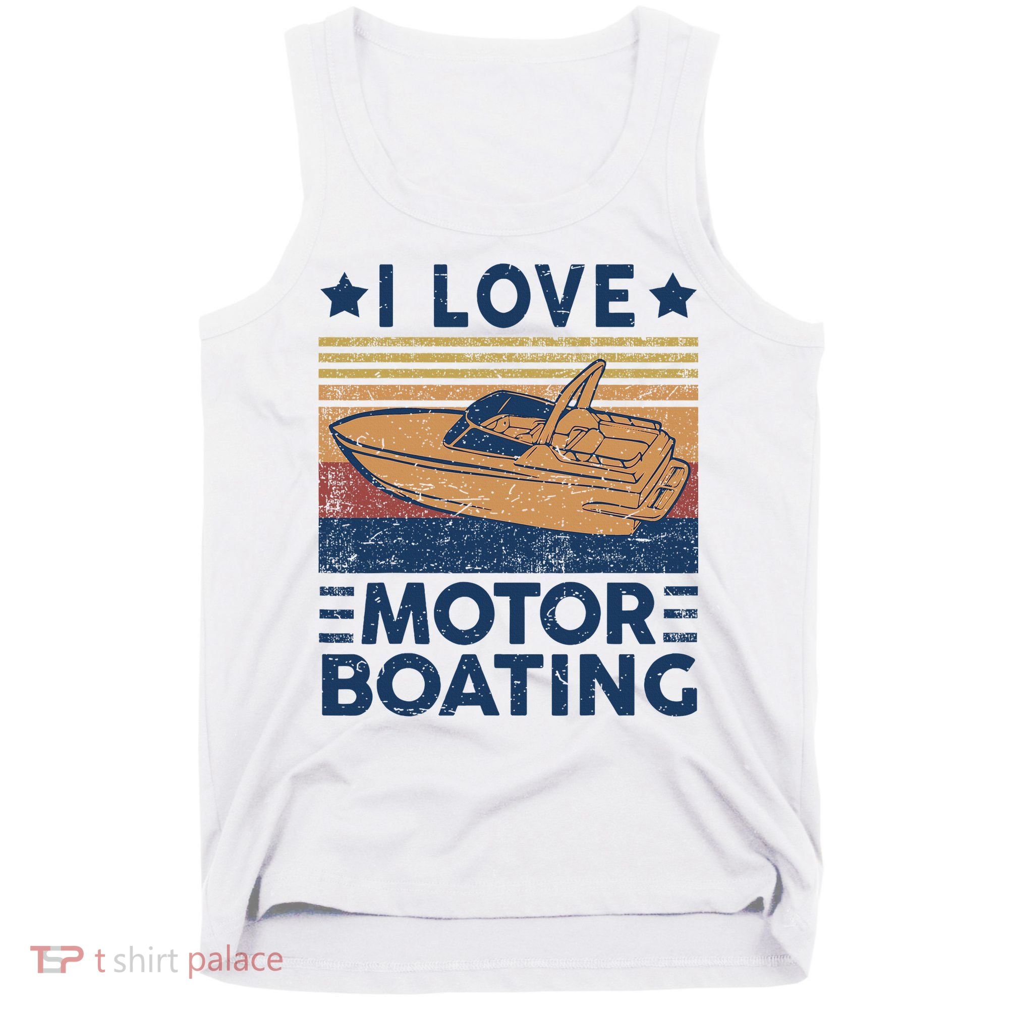 Boat Captain I Love Motorboating Motorboating Tank Top