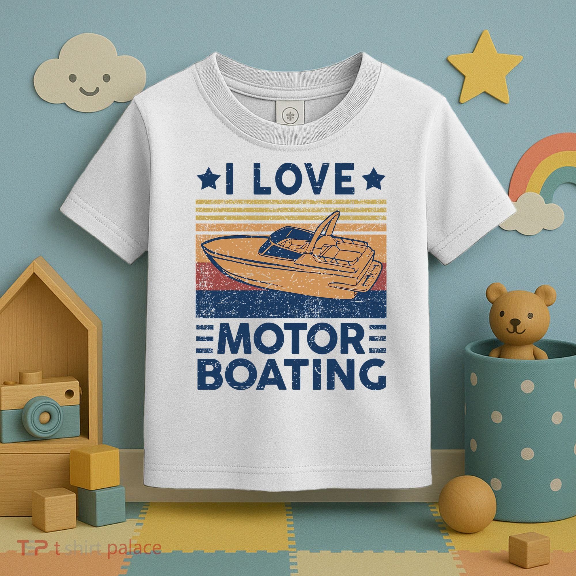 Boat Captain I Love Motorboating Motorboating Toddler T-Shirt