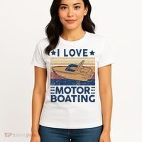 Boat Captain I Love Motorboating Motorboating Women's T-Shirt thumb 4