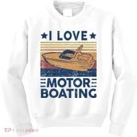 Boat Captain I Love Motorboating Motorboating Kids Sweatshirt thumb 0