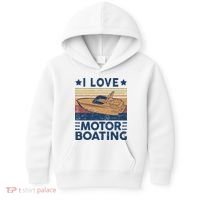 Boat Captain I Love Motorboating Motorboating Kids Hoodie thumb 0