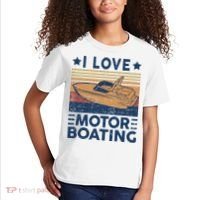 Boat Captain I Love Motorboating Motorboating Kids T-Shirt thumb 2