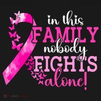 Breast Cancer In This Family Nobody Fights Alone Awareness Gift Apron thumb 3
