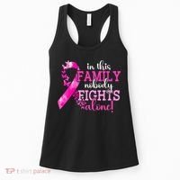 Breast Cancer In This Family Nobody Fights Alone Awareness Gift Women's Tank Top thumb 0
