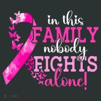 Breast Cancer In This Family Nobody Fights Alone Awareness Gift Sweatshirt thumb 2