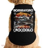 Bombardiro Crocodilo - Italian Brainrot Meme  Doggie Tank thumb 0